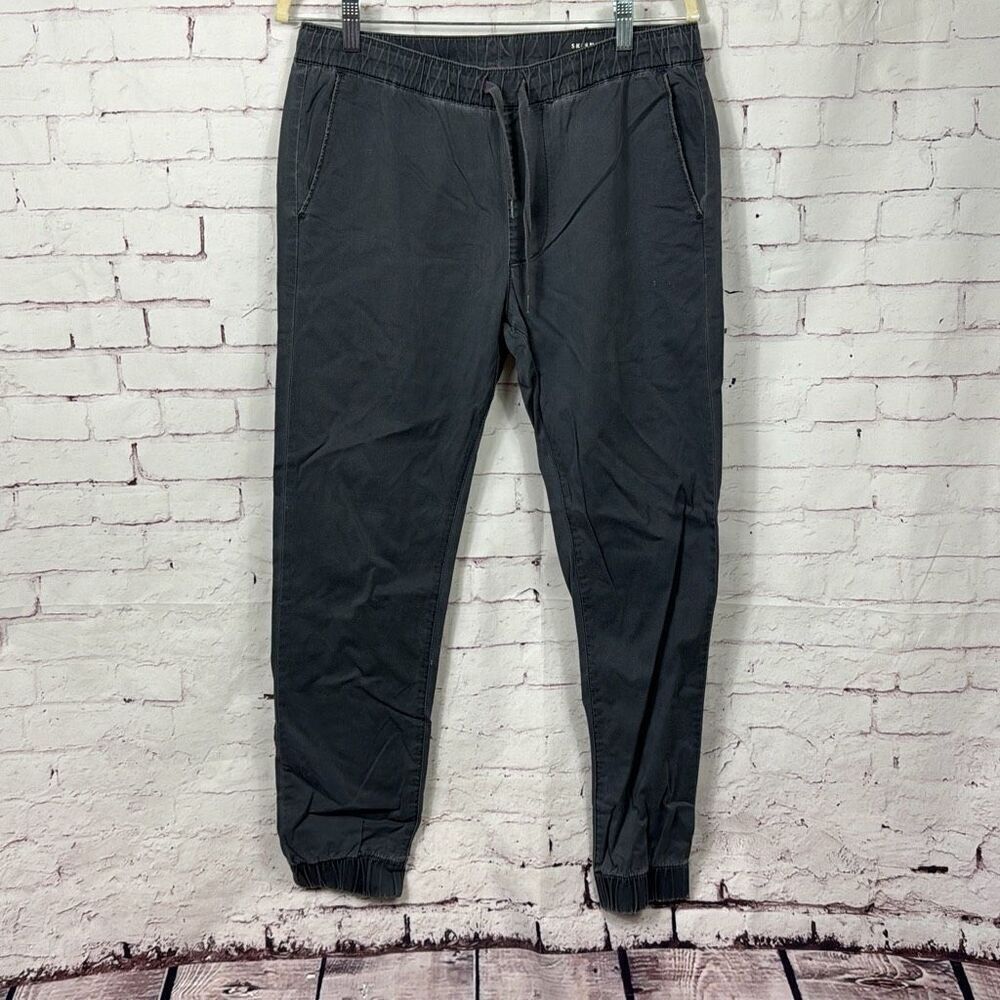 Bullhead Denim Co Pants Mens 32x26 Jogger California Republic Tapered Leg Black